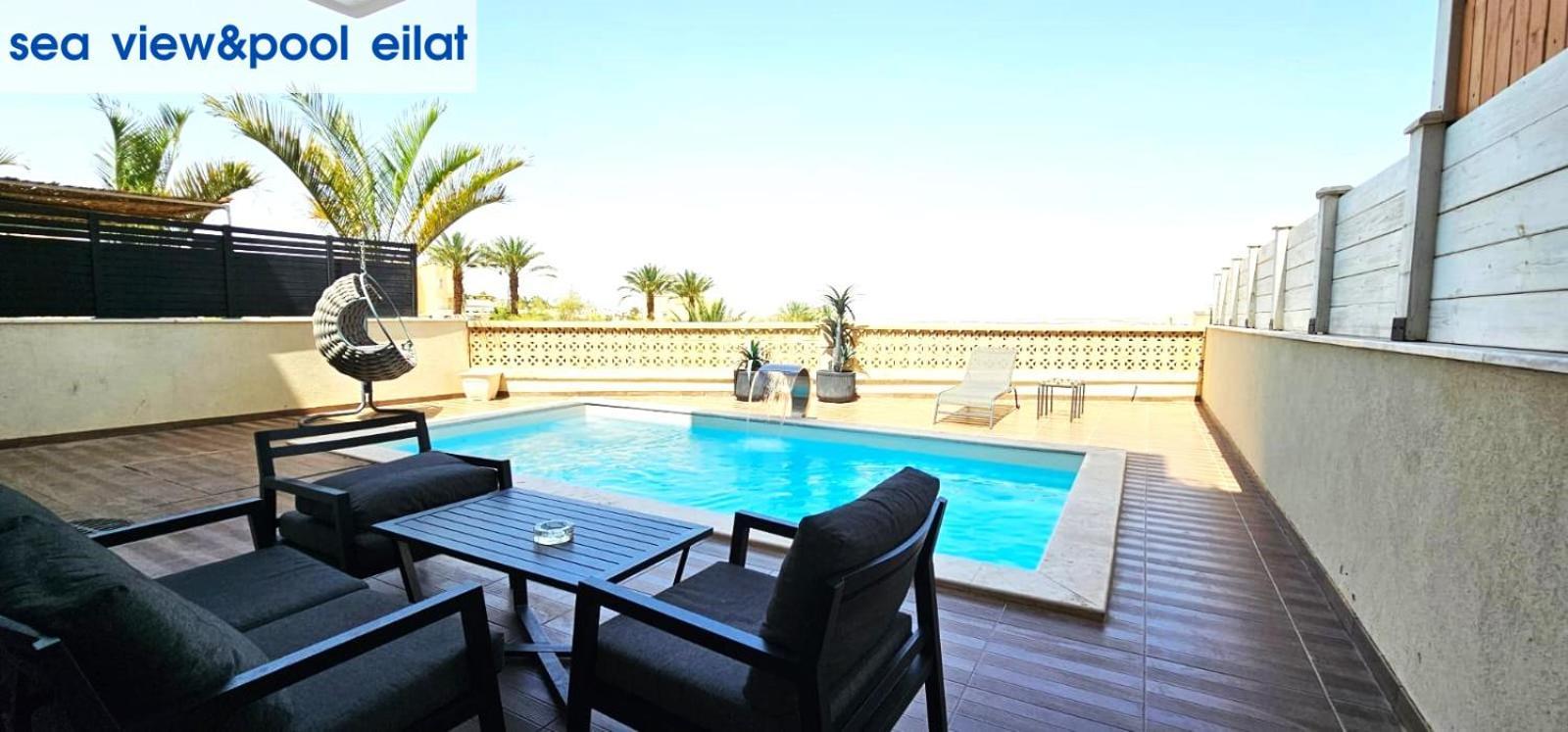 Sea View & Pool Eilat Apartment Екстериор снимка